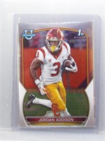 Jordan Addison 2022 Bowman 1st Bowman Rookie