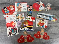 Vintage paper Valentines ephemera