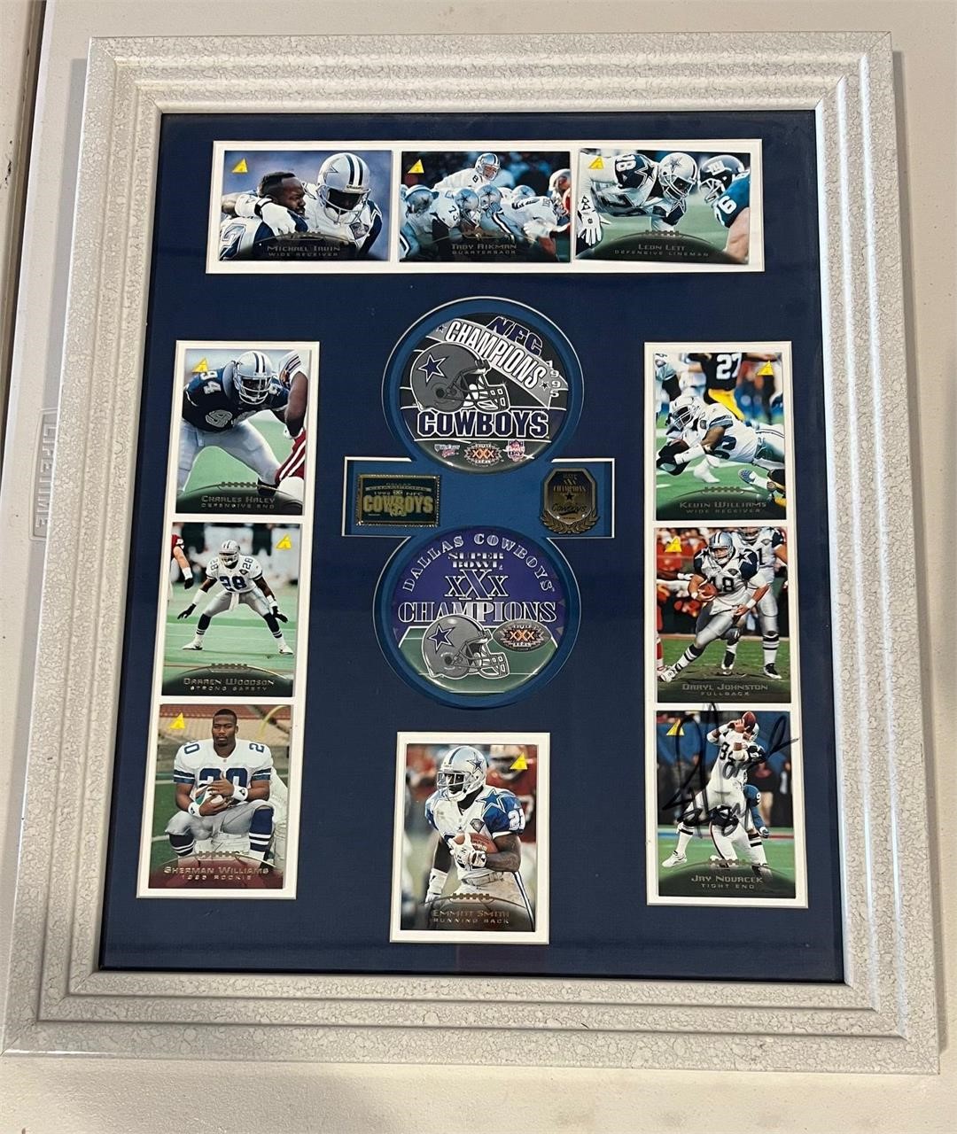 1995 COWBOYS CHAMPIONS - SIGNED JAY NOVACEK CARD