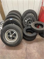 Grouping of Assorted Tires