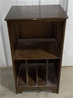 (Z) 
Wooden 2 Tier Bookcase With Dividers