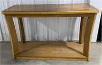 (II)
 Wooden 2 Tier Console Table