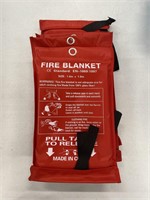 4PCS FIRE BLANKET 1X1M