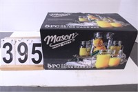 Mason 5 PC Glass Drinkware Set (New)