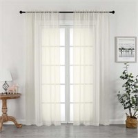 2 x 40 x 84  2PCS W40xL84 in OVZME Sheer Curtains