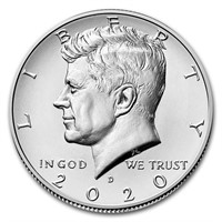 2020-d Kennedy Half Dollar Bu