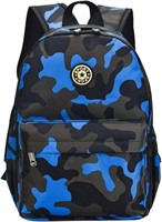 VIDOSCLA Cool Camouflage Kids School Backpack for