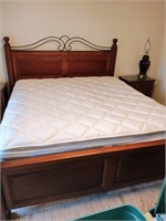 King Size Bed with Headboard, Footboard & Rails