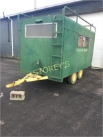 Green Tandem Axle Metal Box Trailer ~12 x 6 x 6