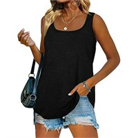 Sz 3XL MOSHU Summer Womens Tank Tops U Neck Casual