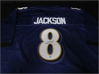 Lamar Jackson Signed Jersey COA Pros