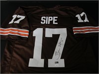 BROWNS BRIAN SIPE SIGNED JERSEY JSA TSE COA