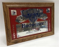 Vintage Budweiser Advertising Mirror