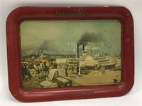 Early Vintage Budweiser Advertising Litho Tray