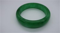 Chinese green jade bangle