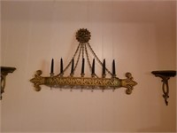 3 PIECE WALL CANDLE HOLDER / SCONCES