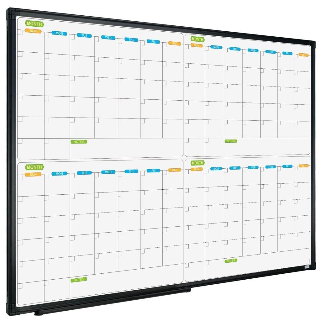 JILoffice Magnetic Dry Erase Calendar Whiteboard