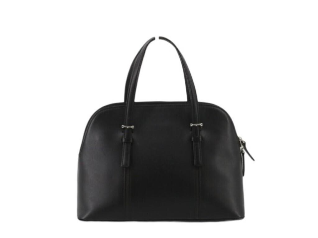 Burberry Black Leather Designer Hand Bag