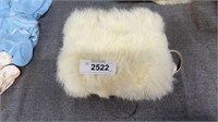 Vintage fur hand muff