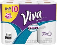 Paper Towels, White, Big Roll, 6 Count (Pack of 1)