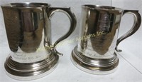 PAIR 1955 RCAF COMMEMORATIVE SILVER PLATED MUGS