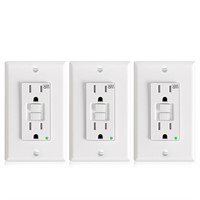 Amico 3 Pack GFCI Outlet 15 Amp