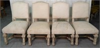Set of 4 Palm Court Side Chairs.Muslin