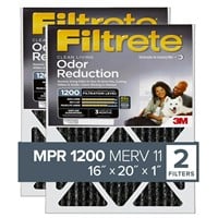 Filtrete 16x20x1 Air Filter, MPR 1200, MERV 11, Al