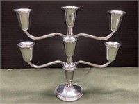 STERLING SILVER WEIGHTED EMPIRE CANDELABRA