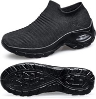 Belilent Slip On Walking Shoes-Size 10, Black