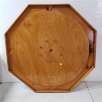 vintage wooden crokinole board