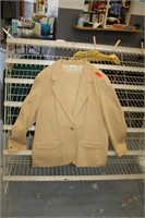 Bleyle Tan Suit w/Pockets,100% Virgin Wool Size 16