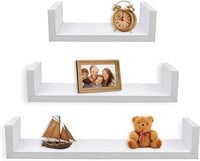 Set of 3 Floating “U” Shelves