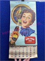 1955 RC Cola Calendar (complete) shipping yes