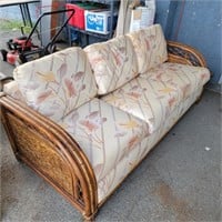 Bamboo and wicker framed sofa look at pictures