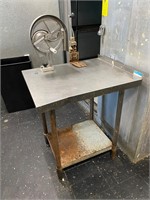 30” Stainless Steel Work Table w/ Opener & Slicer