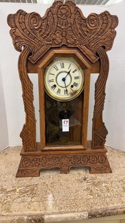 New Haven Antique Lion Carved Oak Gingerbread