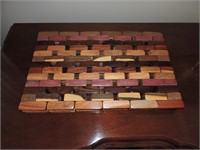 Set of Six Costa Rican Mixed Wood Placemats