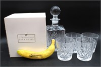 Royal Gallery Lead Crystal Whiskey Decanter Set