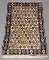 Caucasian Hand Knotted Allover Area Rug 5' x 3.5'