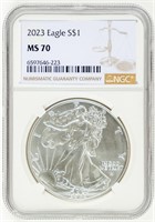 Coin 2023 Silver Eagle NGC-MS70