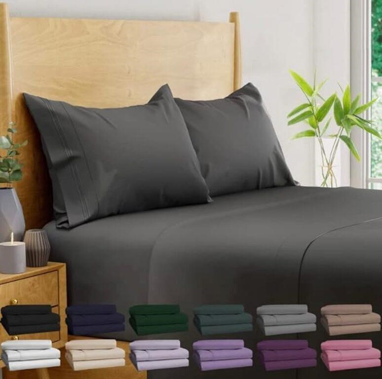 (Queen size - gray) BAMPURE 100% Organic Bamboo