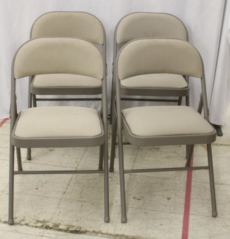 Set of 4 Sudden Comfort Folding Chairs