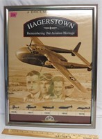 Hagerstown Aviation Framed Video Poster 25 x 19