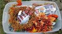 Autumn decor bin - everything you could need for