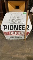 Pioneer seed sign