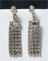 Clear Rhinestone Ear Ring VTG