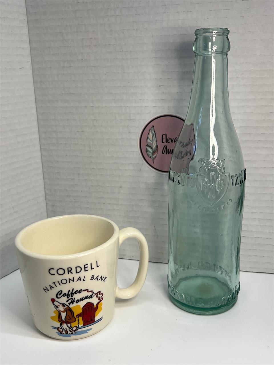 Vintage Cup and Bottle