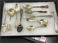 Group of 10 Various Sterling Silver Flatware