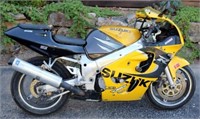 [CH]2000 Suzuki GSXR-650 Motorcycle  ~ Yellow